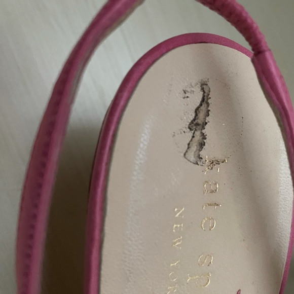 Kate Spade sandals with charming striped heel - Picture 2 of 4